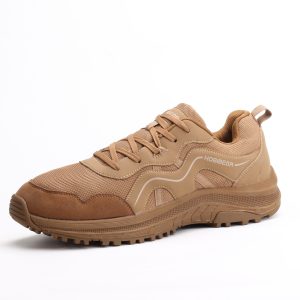 Hobibear Minimalist Wide Toe Box Walking Sneakers in Khaki Brown