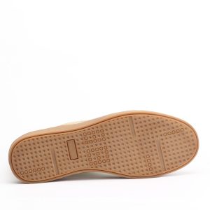 Creeks Retro Low-Top Casual Sneakers – White & Sand Beige