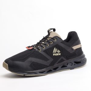 RBX Lightweight Mesh Athletic Running and Training Sneakers – Black
