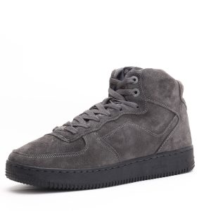 X-Plode High-Top Suede Casual Trainers (Anthracite Gray)