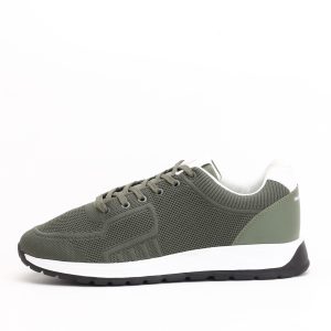 Hush Puppies Breathable Mesh Running Shoes – Khaki Military Green