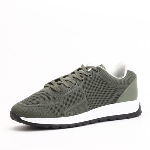 Hush Puppies Breathable Mesh Running Shoes – Khaki Military Green