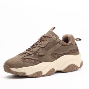 Madden NYC Men’s Retro Streetwear Sneakers – Taupe & Cream