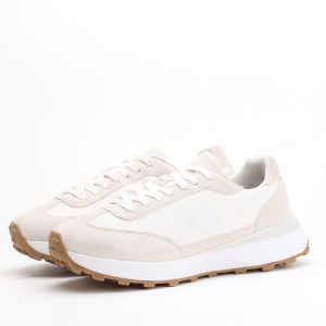 Serge Blanco Men’s Retro Mesh Chunky Sneakers – Beige