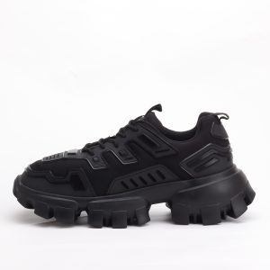 Steve Madden Ponce Men’s Chunky Lug Sole Sneakers – All Black